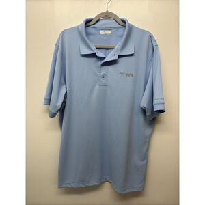 Columbia Fishing‎ Polo Shirt Men's XL Blue Sportswear Short Sleeve#35